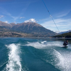 Session Wake au lac de Serre ponçon 02/10/2013